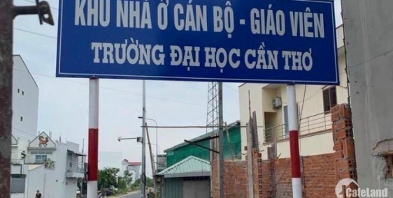 Giảm 100 triệu - Nền đẹp Đường số 12 Khu cán bộ giáo viên Đại Học Cần Thơ