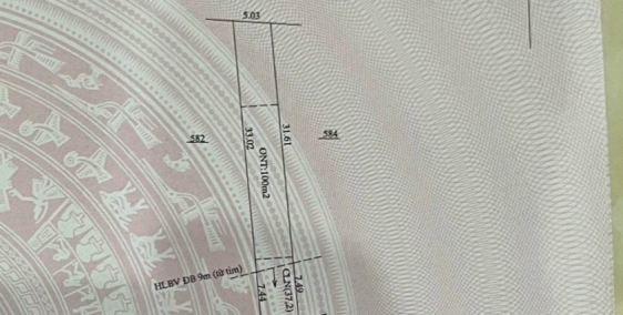 Bán lô đất cạnh nhà, 300m2 thổ cư 100m. giá thu về 630 triệu