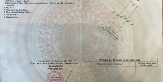 Chính chủ cần bán đất mặt tiền thổ cư 150m2 (6x25m) gần chợ đêm huyện Tân Trụ