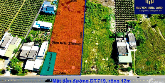 Bán đất thổ cư ven biển Bình Thuận mặt tiền DT719