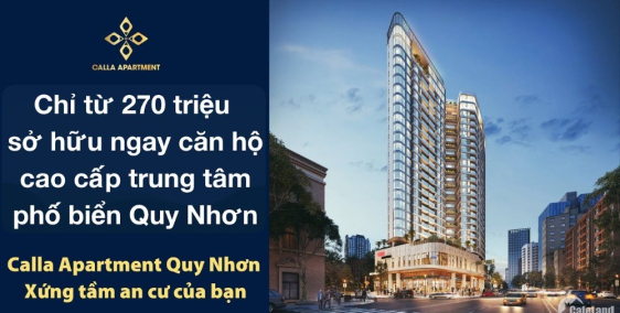 Bán căn hộ Calla Apartment view biển, có sân vườn được sử dụng riêng, 0901928852