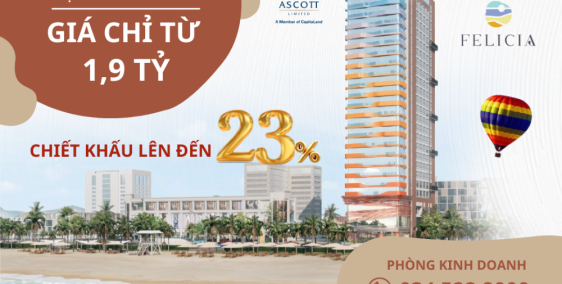 Cơ hội vàng sở hữu căn hộ biển Mỹ Khê với chiết khấu lên đến 23%