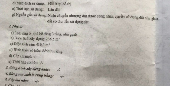 Miếng đất vuông vắn,2 mặt đường ,(1 mặt đường Thái Bình,1 mặt đường Huy Cận)