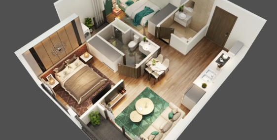 DUY NHÂT 1 CĂN 2 NGỦ GIÁ TỐT - CĂN HỘ KIỂU NHẬT GIỮA LÒNG THỦ ĐÔ