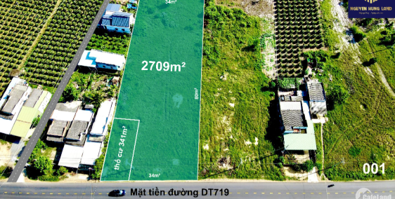 ĐẤT CHÍNH CHỦ - MẶT TIỀN ĐƯỜNG 719 - HÀM THUẬN NAM