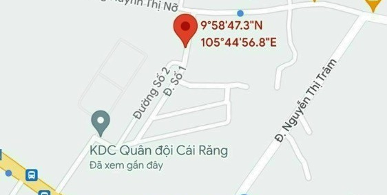 Nền trục chính đường số 1 Khu dân cư Quân Đội Cái Răng