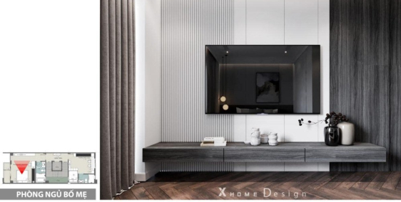 Cho thuê căn áp góc, full nội thất, tại Himlam Green Park.