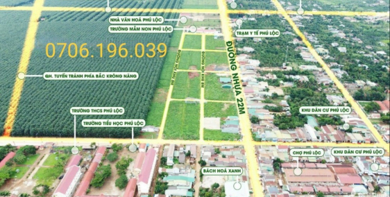 Đất nền phía đông Đăk Lăk-Full thổ-Trung tâm hành chính mới huyện Krông Năng