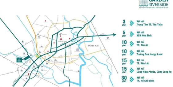 Khu nhà vườn ven sông - Garden Riverside đối diện trung tâm hành chính, Long An