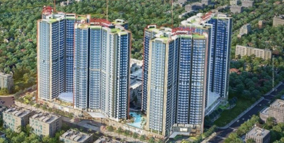 CĂN GÓC HƯỚNG NAM 2 ban công 72m giá 2,5 tỷ tặng voucher 100 triệu