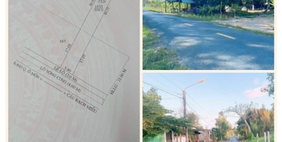 Nền 308m2 mặt tiền tỉnh 923 lộ mở rộng 23m