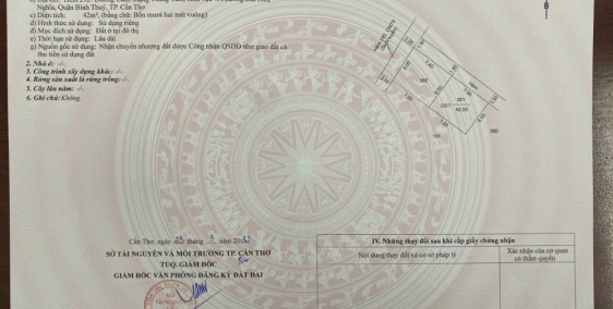 Nền thổ cư hẻm 292 cách chợ An Thới 100m