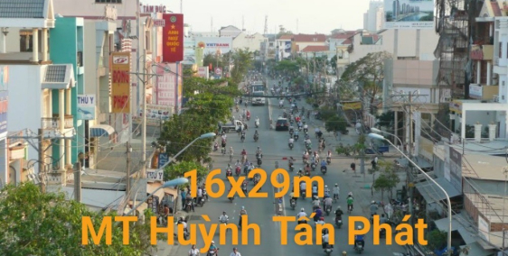 Bán đất mặt tiền huỳnh tấn phát, Q7, Giá 120tr/m2 16x29 Quá đẹp