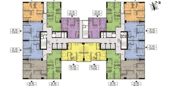 Chung cư River Park Eurowindow 98m2, căn góc hướng Đ-N giá có 2,3 tỷ