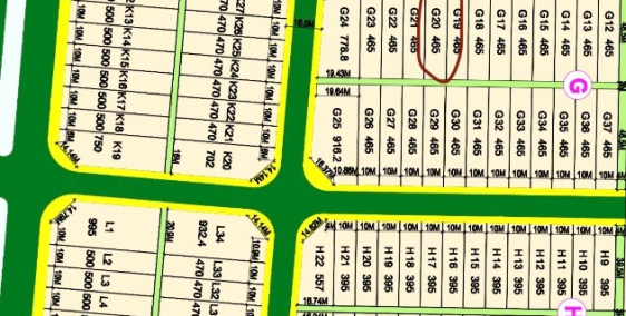 Bán 465m2 - Lô G20 - ~8tr/m2 đất cụm công nghiệp Làng Nghề Minh Phương