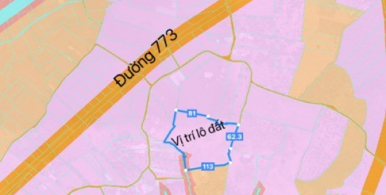 Cần bán hơn 1 mẫu đất ven sân bay Long Thành. Diện tích 1.7319,7m2, full hồng.