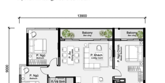 HOT! CHUYỄN NHƯỢNG GẤP CĂN ALNATA PLUS THÁP A8, 3 PN 118.6 m2 "VIEW HỒ CẢNH QUAN