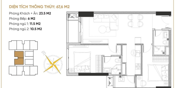 Gia đình cần tài chính cần bán gấp căn 2PN, full nội thất, bao phí sang tên.