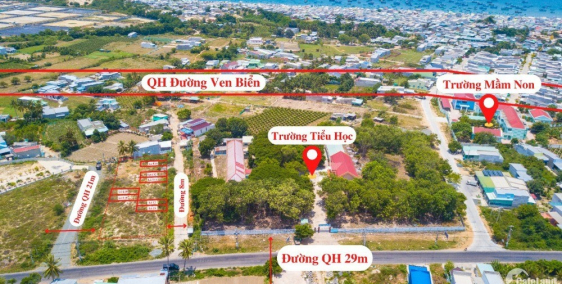 Chính chủ cần bán cặp lô mặt đường qh 21m ven biển Bình Thuận giá đầu tư