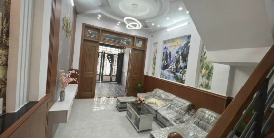 Nợ Bank bán gấp nhà HXH 5x19.5m Phan Huy Ích Gò Vấp 2Tầng 4Tỷ3