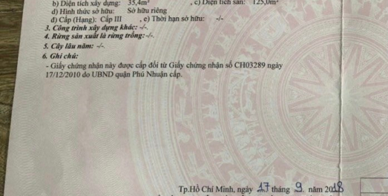 Chính chủ bán nhà Phan Đình Phùng, P.1, Phú Nhuận, SHR, 3 tỷ720