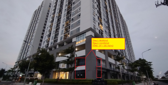 Cho thuê Shophouse gốc hai mặt tiền đường Nguyễn Lương Bằng