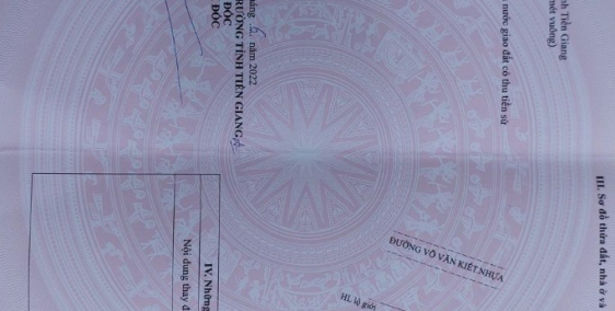 Bán đất mặt tiền đường, võ văn kiết .gò công, tiền giang