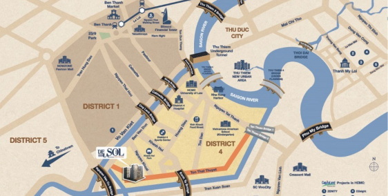 CHỈ THANH TOÁN 30% NHẬN NHÀ NGAY -  DELASOL DỰ ÁN VIEW SÔNG VĨNH VIỄN TẠI QUẬN 4