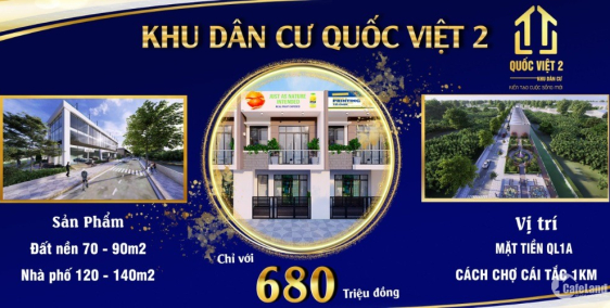 KHU DÂN CƯ QUỐC VIỆT 2 VỊ TRÍ ĐẮC ĐỊA TẠI CÁI TẮC HẬU GIANG