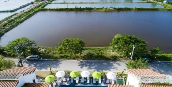 Lô đất đẹp 1100m ngay khu Casamia Cồn Tiến, có hồ tôm, sông lớn sau nhà.