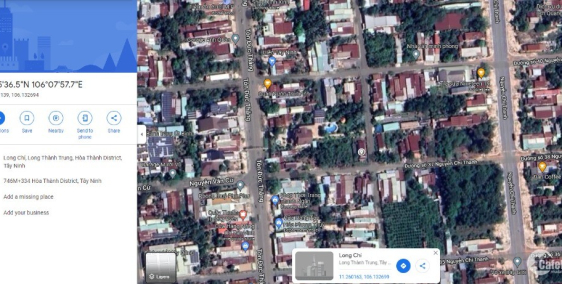 Cần Bán 3 lô đất 360mv 64m2 92m2 2 Mặt Tiền Hòa Thành Tây Ninh Chính chủ