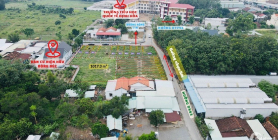 Đất 100m2 giá rẻ Định Hòa sổ sẵn,ngay trường học có hỗ trợ vay ngân hàng.