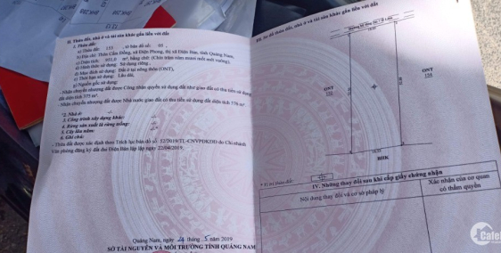 Bán gấp 951m² đất ở giá rẻ vĩnh điện