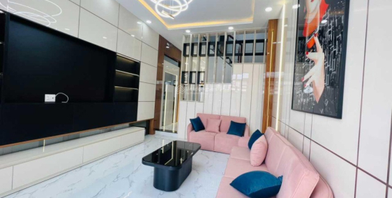 Nhà 4 tầng hẻm xe hơi 377 Phan Văn Trị, 70m2 (4,5x15) 4 phòng ngủ