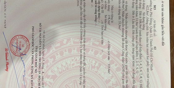 Cần bán nhà kho, xưởng 622m2 An Phú Đông Q12 TPHCM