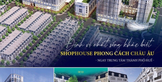 SẮP RA MẮT 24 CĂN SHOPHOUSE ĐẲNG CẤP 4 SAO NGAY TRUNG TÂM THÀNH PHỐ HUẾ.️️️