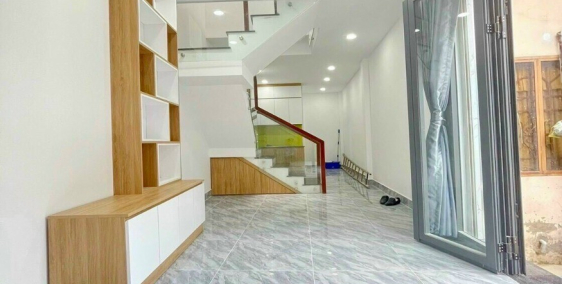 Bán nhà Q7 1tret 1lau 2PN Full NT giá: 3,95ty cách mặt tiền 60m hẻm ba gác lớn