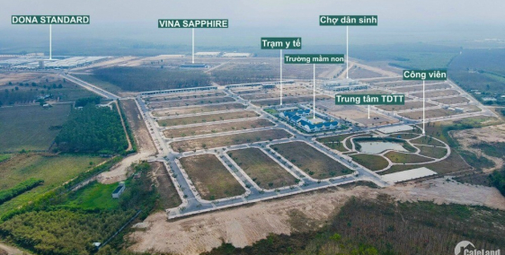 Đất Nền Ngay Khu Công Nghiệp Sổ Đỏ Từng Lô Chỉ  1.2 tỷ/ Lô