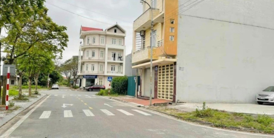 Bán đất lô góc 2 mặt đường KĐT Vạn Lộc, ph Tứ Minh, TP HD, 103.3m2, đường 13.5m,