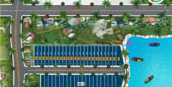 Đất Nền Mặt Tiền 6m View Hồ Tầm Nhìn Đẹp