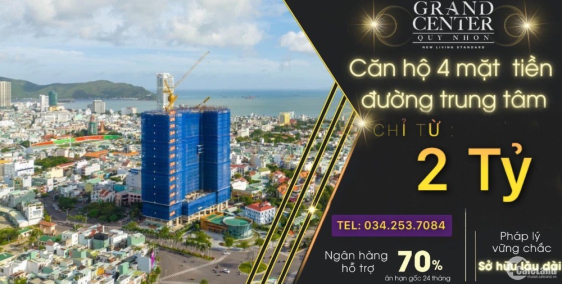 CĂN HỘ CAO CẤP 4 MẶT TIỀN TRUNG TÂM THÀNH PHỐ QUY NHƠN