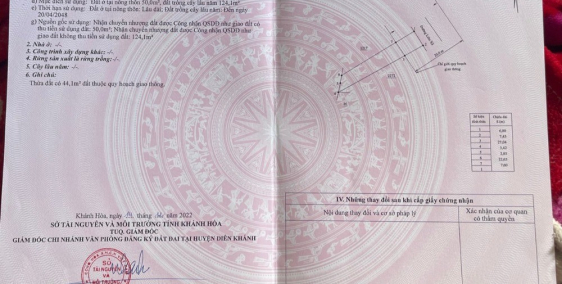 Bán đất nằm mặt tiền đường Nhà Vuông xã Diên Sơn giá 1 tỷ 450