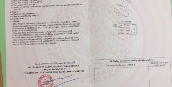 CẮT LỖ LÔ ĐẤT BÌNH CHÁNH 600 TRIỆU, ĐẤT THUỘC DẠNG THỔ CƯ, SỔ ĐẦY ĐỦ