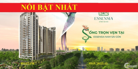 Căn hộ Essensia Nhà Bè 2PN, 3PN, Trả 1%/tháng, Tặng Sổ TK 2%, Vay 80%