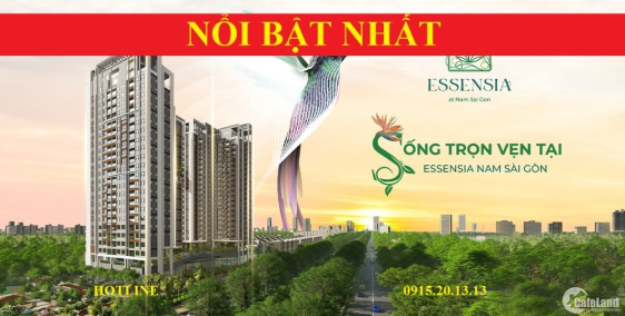 (CĐT) Essensia Nhà Bè 2PN,3PN, Giá Đợt 1, Trả 1%/ tháng, Vay miễn gốc, lãi