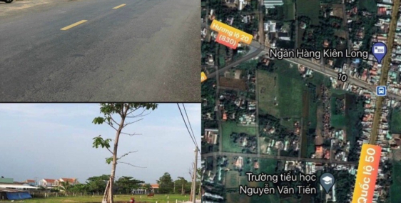 Đất thổ cư 88m2 MT ĐT830 Giao QL50 Gần Cầu Mồng Gà