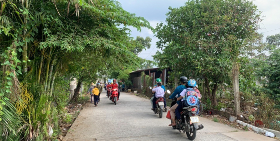 Bán đất 155m2 thổ cư toàn bộ, ngay trường Th Sơn Đông,tp Bến Tre, xe hơi tới đất