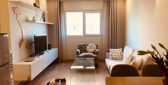 Chung cư KĐT mới Nghĩa Đô 50m2, 2PN, Full nội thất, Slot Ô tô, đối diện