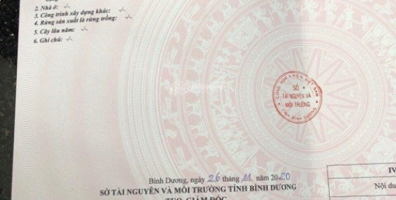 Bán đất đường bê tông 5m (4 x 26) 60m2 thổ cư giá 2 tỷ P Phú Thọ, TP Thủ Dầu Một