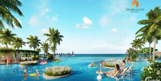 Căn hộ chạm biển Merryhome tại Merryland Quy Nhơn DT 30-170m2.Vị trí đẹp nhất